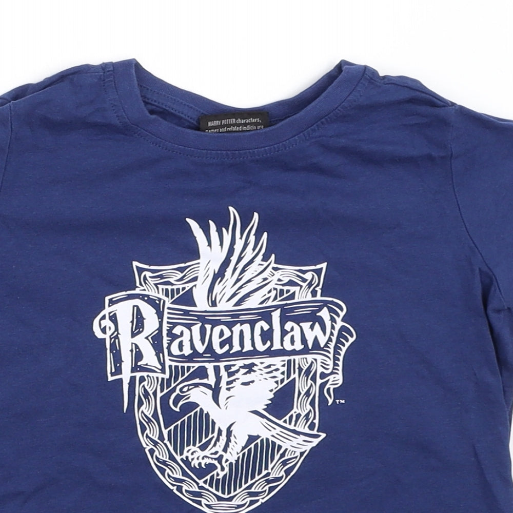 Harry Potter Boys Blue   Basic T-Shirt Size 5-6 Years  - harry potter ravenclaw