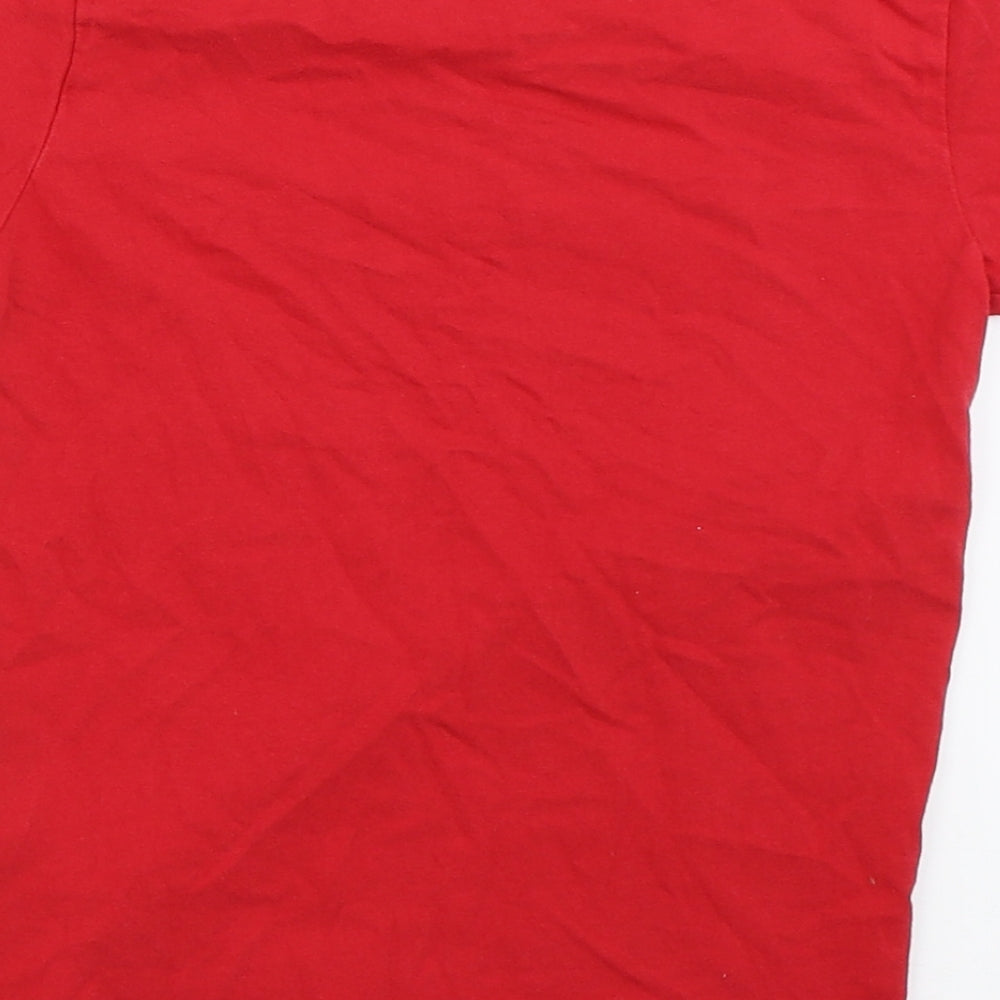 Primark Boys Red   Basic T-Shirt Size 5-6 Years