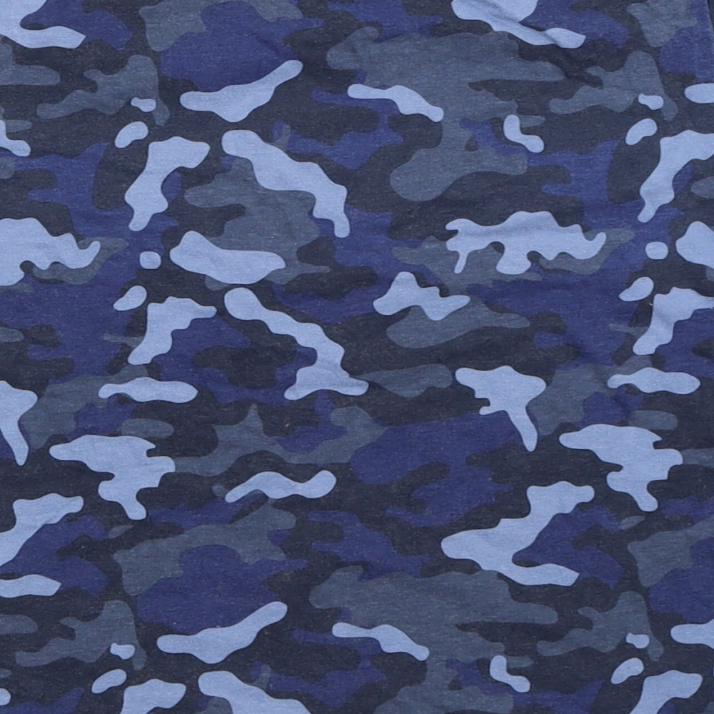 Primark Boys Blue Camouflage  Basic T-Shirt Size 5-6 Years