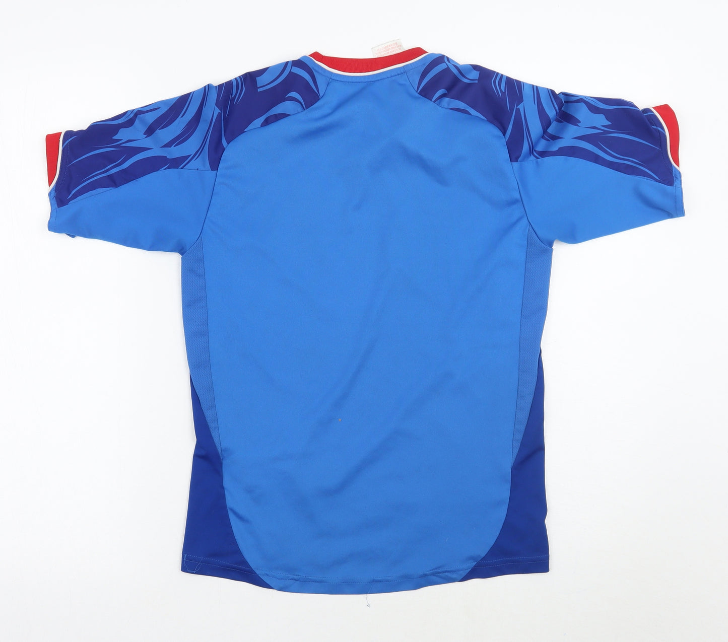 adidas Boys Blue Geometric  Basic T-Shirt Size 12 Years  - Team GB