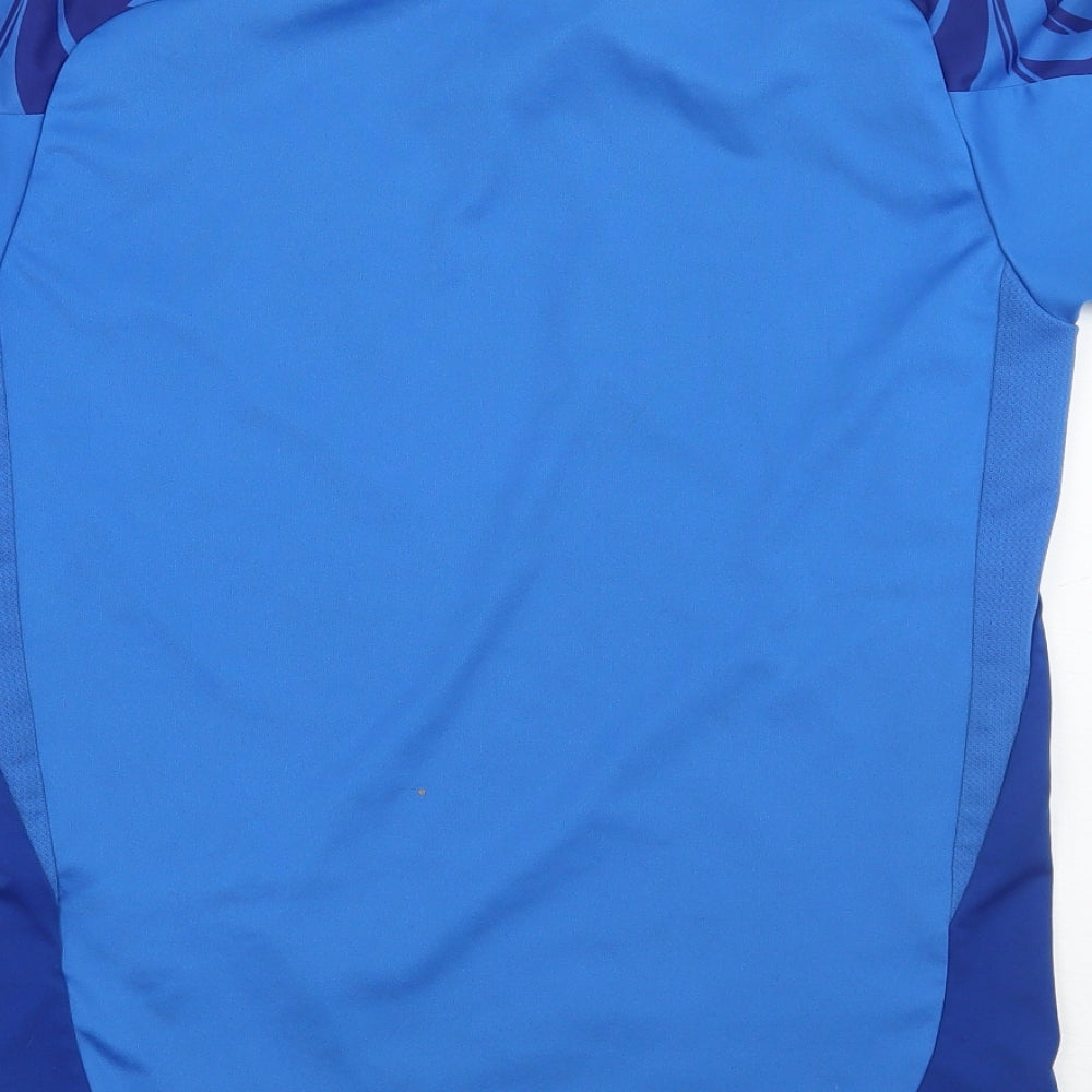 adidas Boys Blue Geometric  Basic T-Shirt Size 12 Years  - Team GB