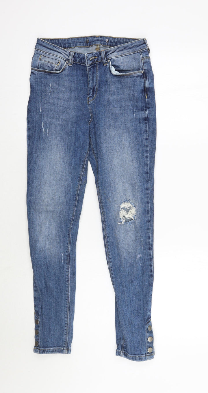 Very Womens Blue Skinny Jeans Size 8 L27 in