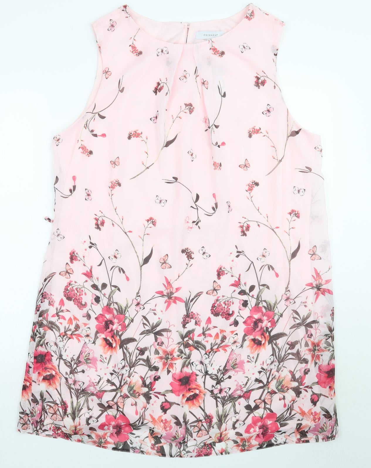 Primark Womens Pink Floral  A-Line  Size 20