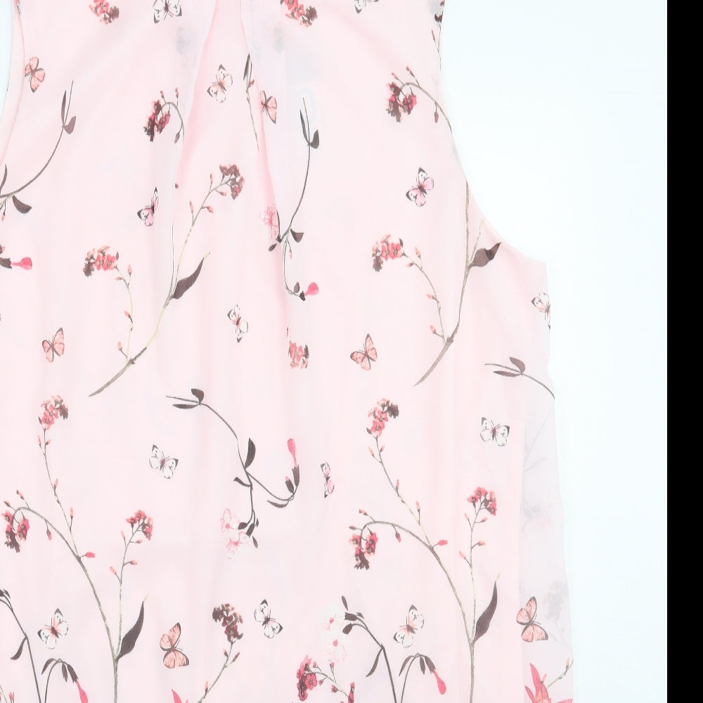 Primark Womens Pink Floral  A-Line  Size 20