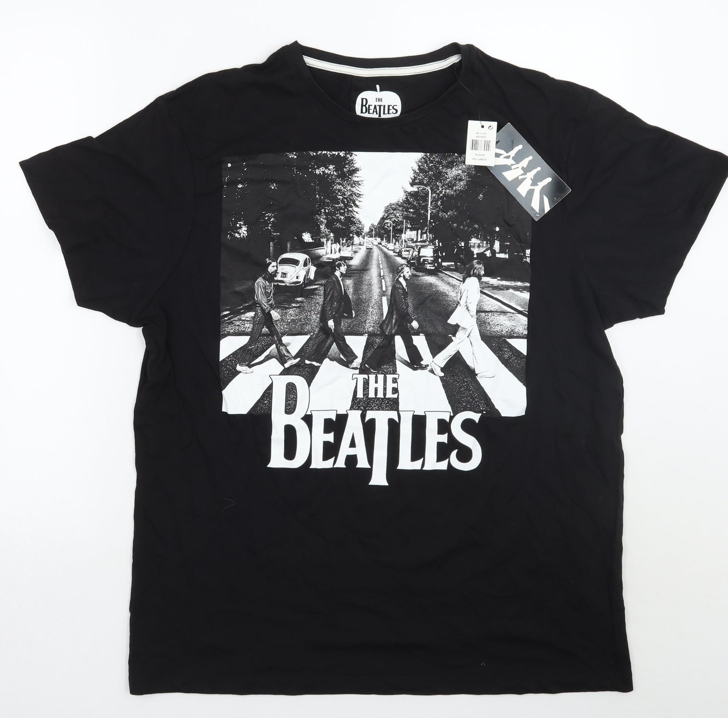Primark Mens Black    T-Shirt Size XL  - The beatles