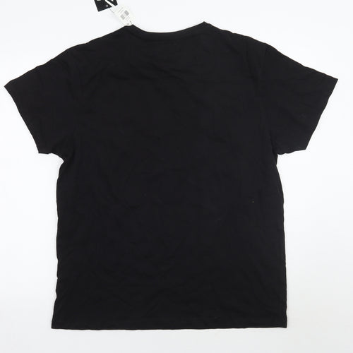 Primark Mens Black    T-Shirt Size XL  - The beatles