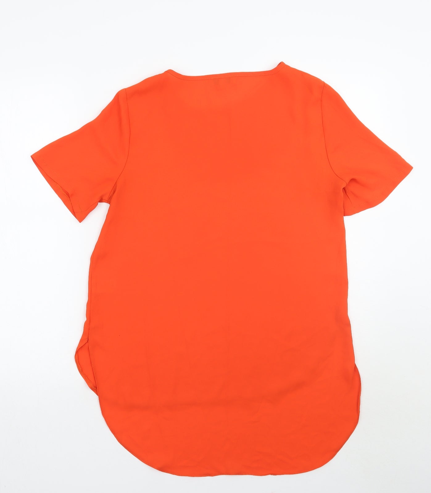 Papaya Womens Orange   Basic Blouse Size 8