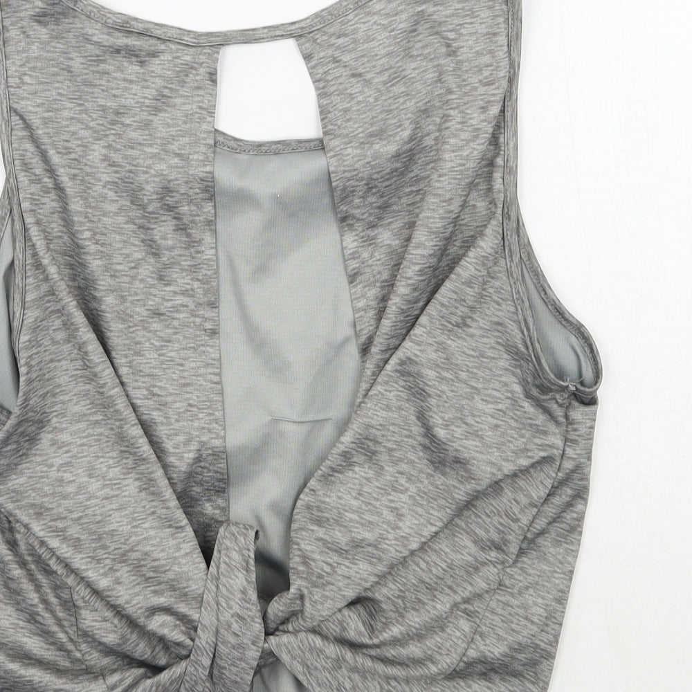 Workout Womens Grey   Basic Tank Size 8