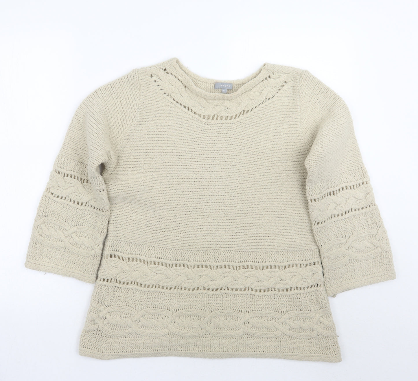 Per Una Womens Beige   Pullover Jumper Size M