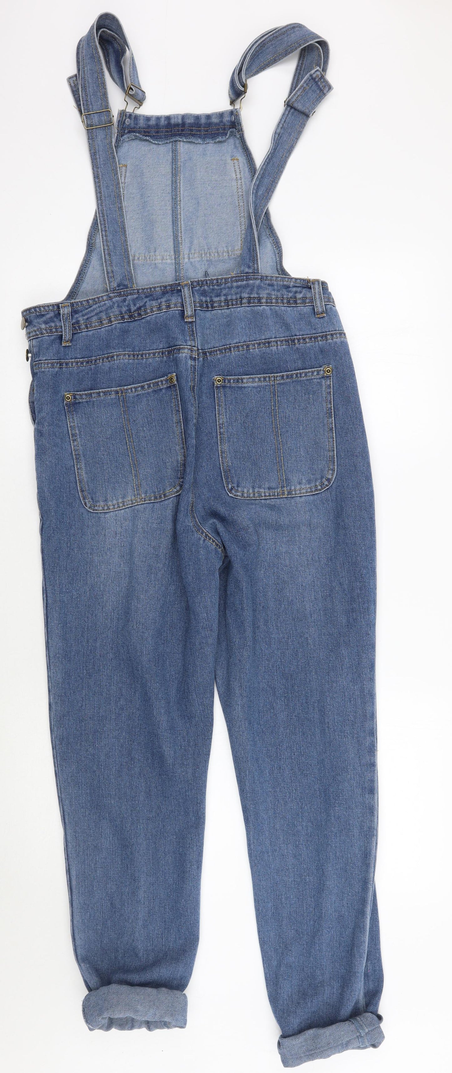 Boohoo Womens Blue   Dungaree One-Piece Size 8