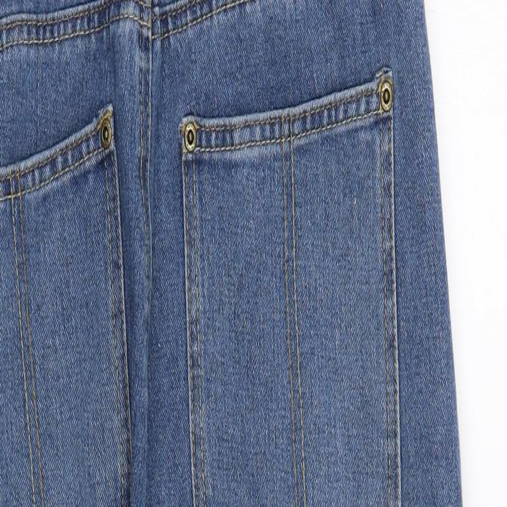 Boohoo Womens Blue   Dungaree One-Piece Size 8