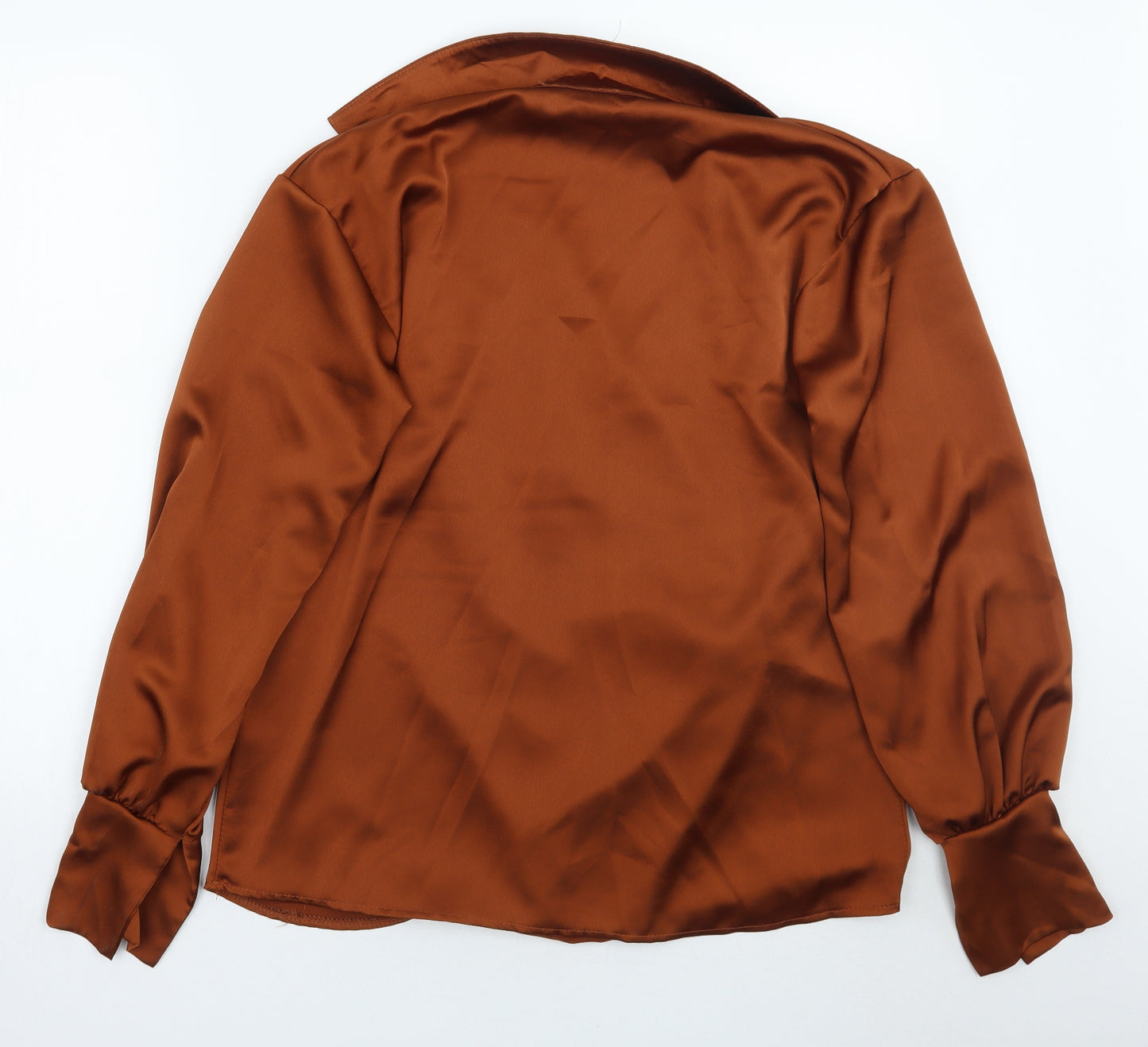 Preworn Womens Brown   Basic Blouse Size L