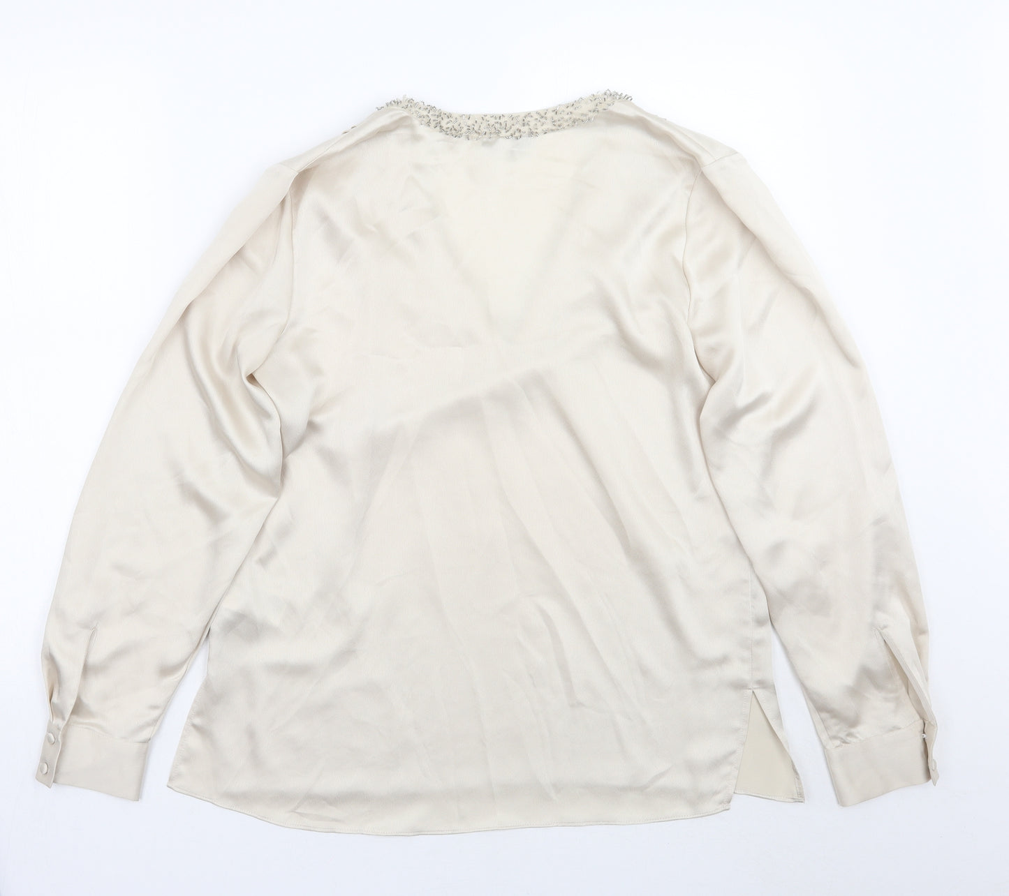 Resis Womens Ivory   Basic Blouse Size 10