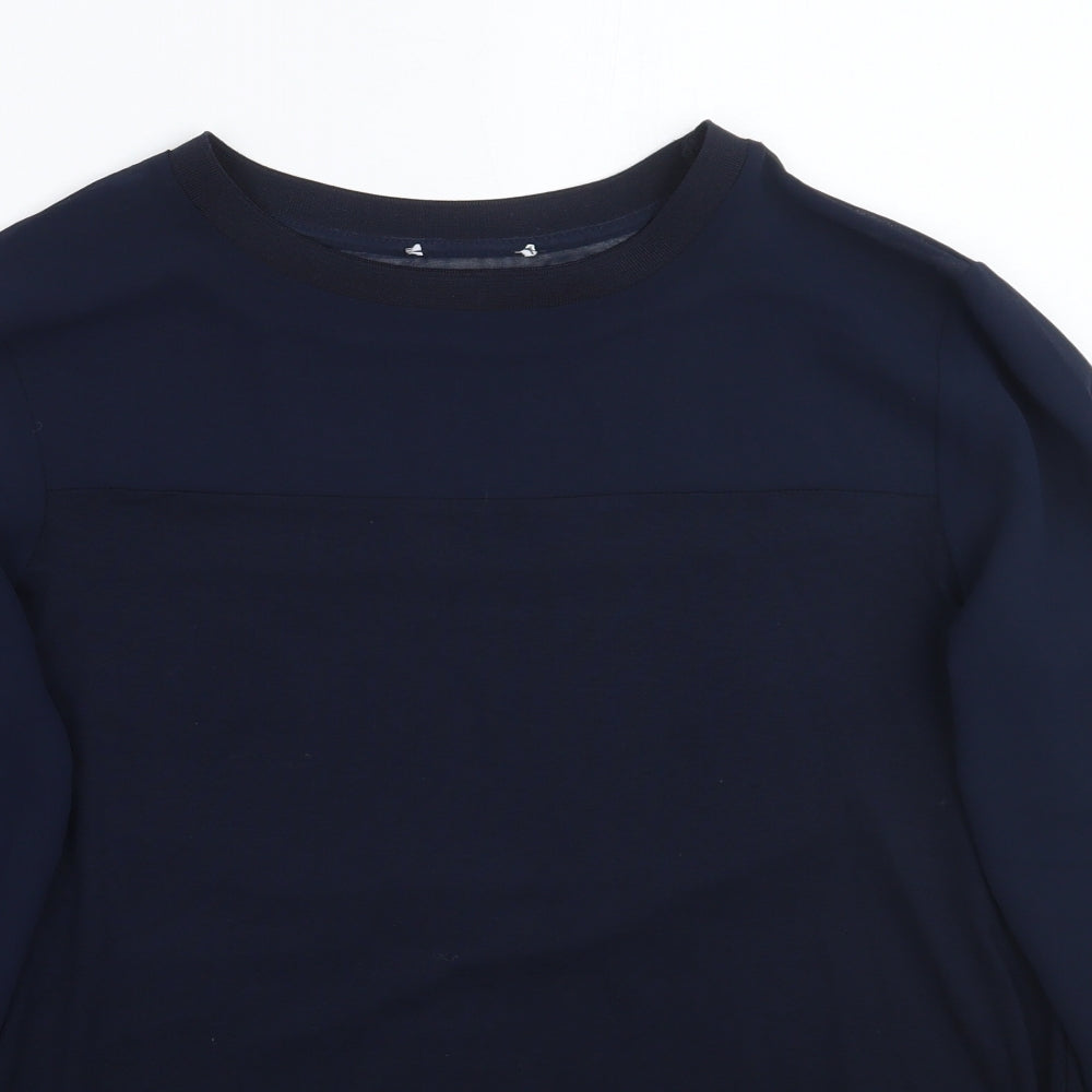 Warehouse Womens Blue   Basic Blouse Size 12