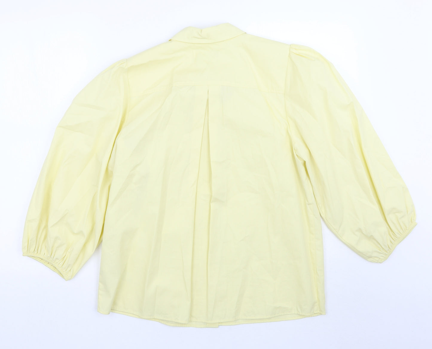 Mint Velvet Womens Yellow   Basic Button-Up Size 12