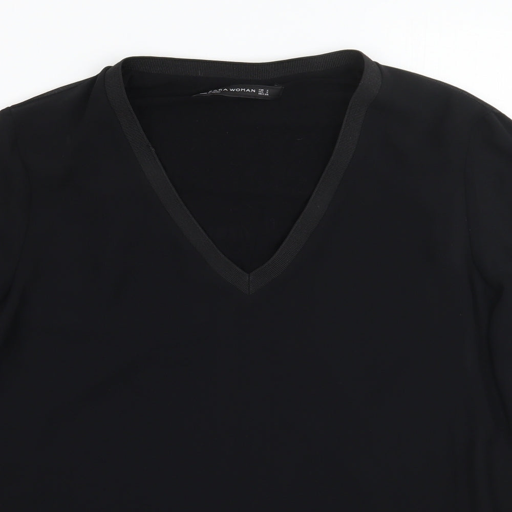 Zara Womens Black   Basic Blouse Size M