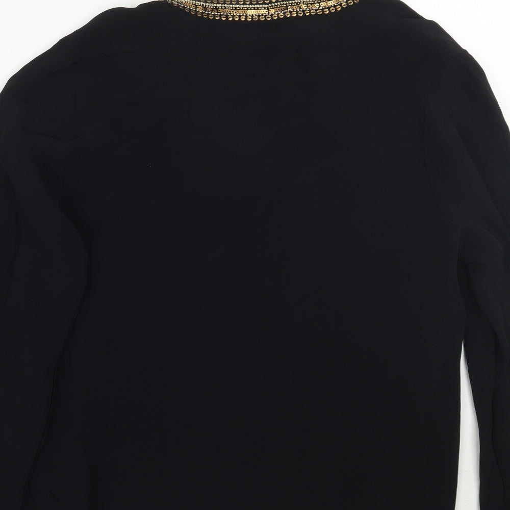 Monsoon Womens Black   Basic Blouse Size 10