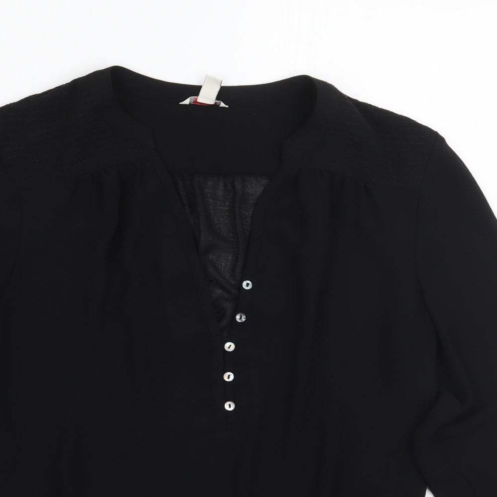 Espirit Womens Black   Basic Blouse Size 8