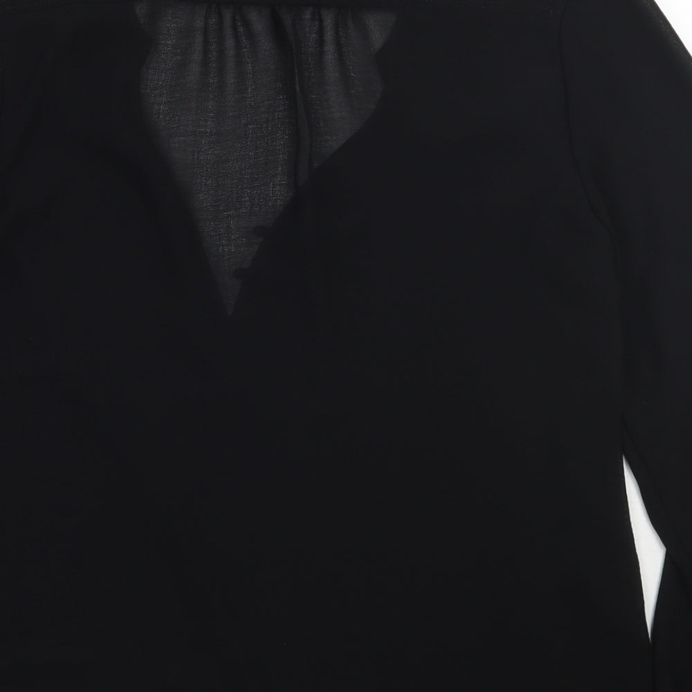 Espirit Womens Black   Basic Blouse Size 8