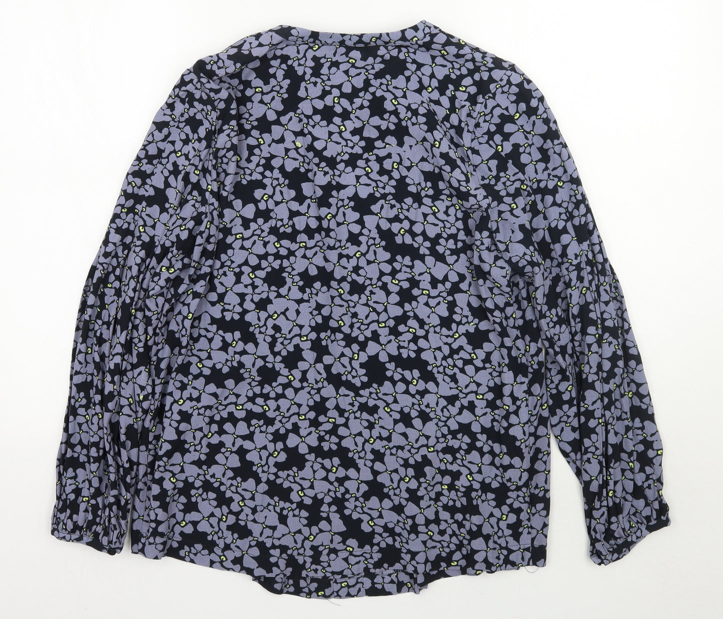Mint Velvet Womens Blue Floral  Basic Blouse Size 10