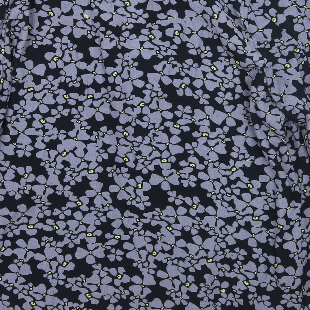 Mint Velvet Womens Blue Floral  Basic Blouse Size 10