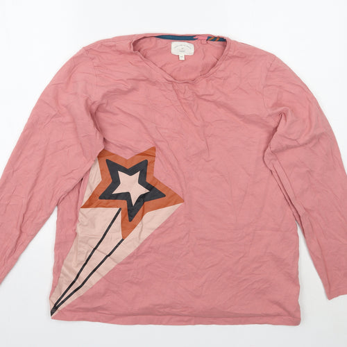NEXT Womens Pink Geometric  Basic T-Shirt Size L