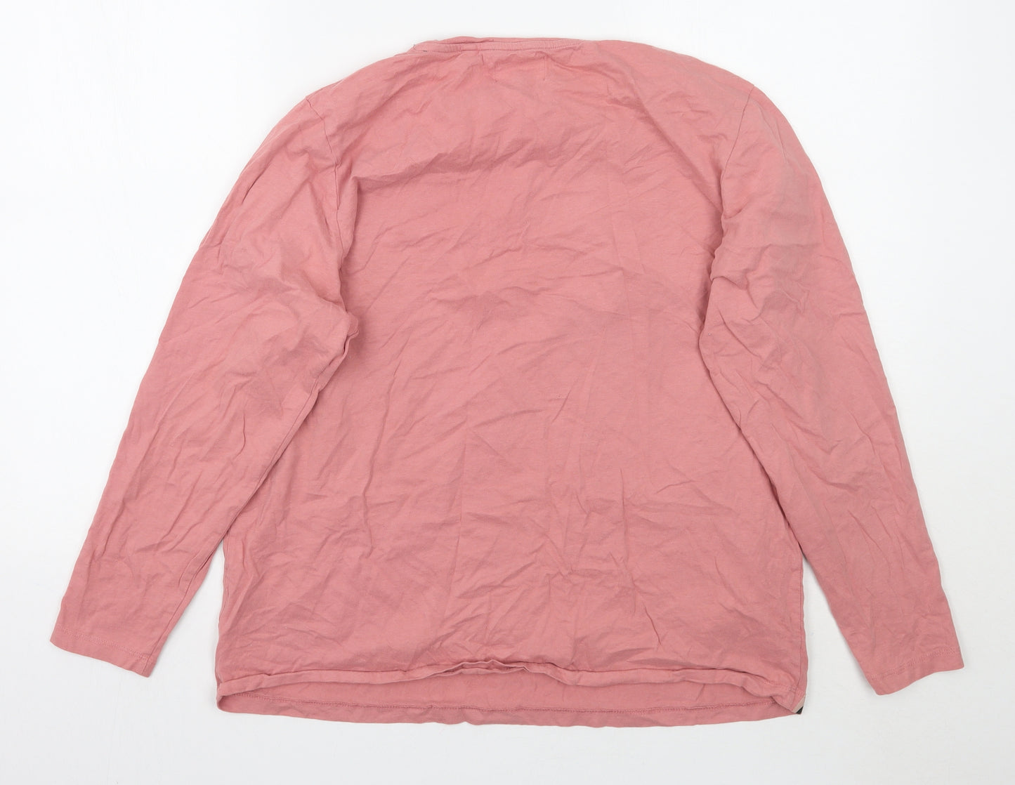 NEXT Womens Pink Geometric  Basic T-Shirt Size L