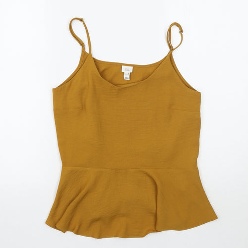 River Island Womens Yellow   Basic Tank Size 10