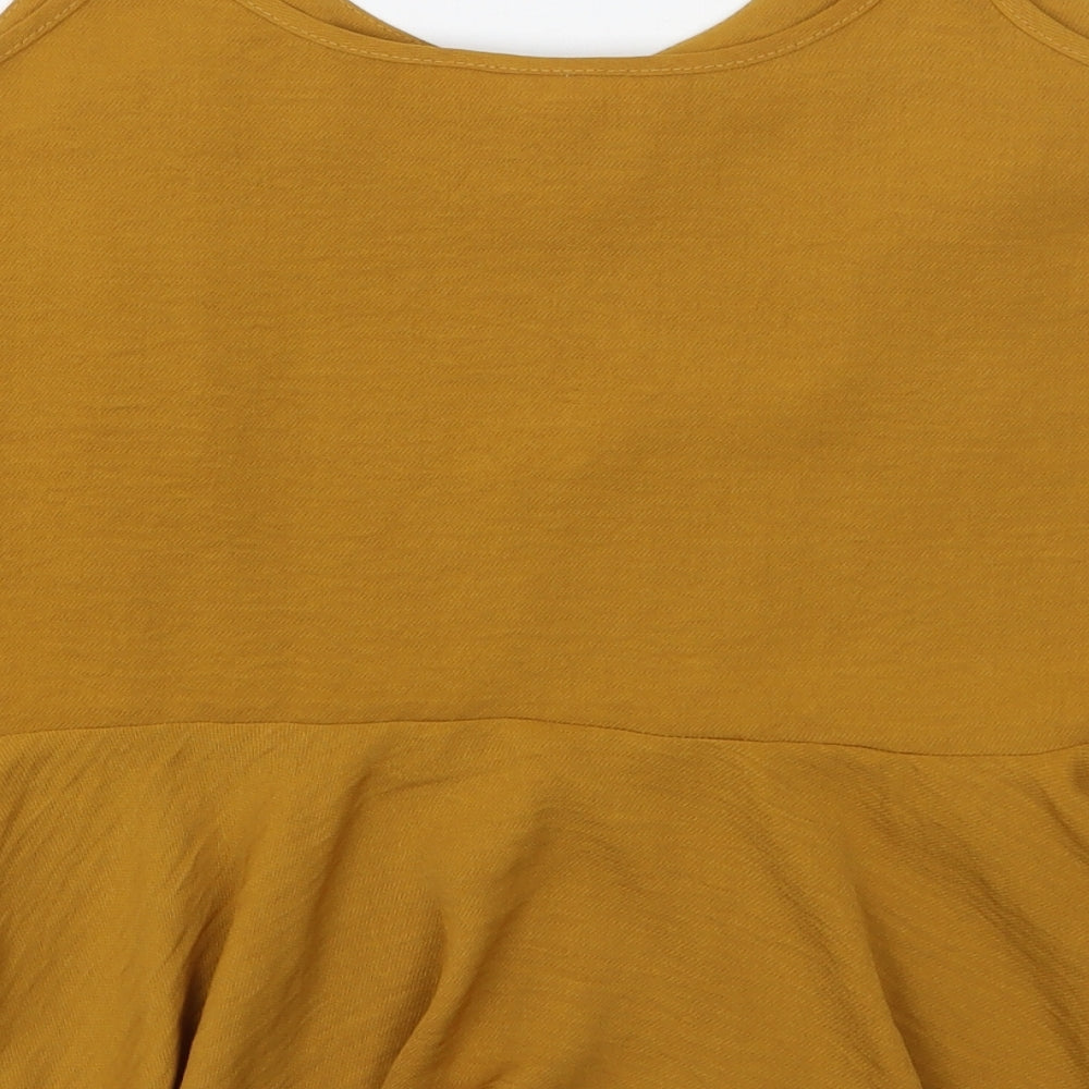 River Island Womens Yellow   Basic Tank Size 10