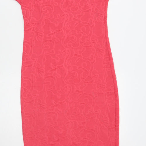 Me Womens Pink Floral  A-Line  Size M