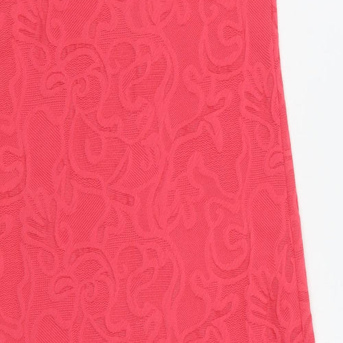 Me Womens Pink Floral  A-Line  Size M