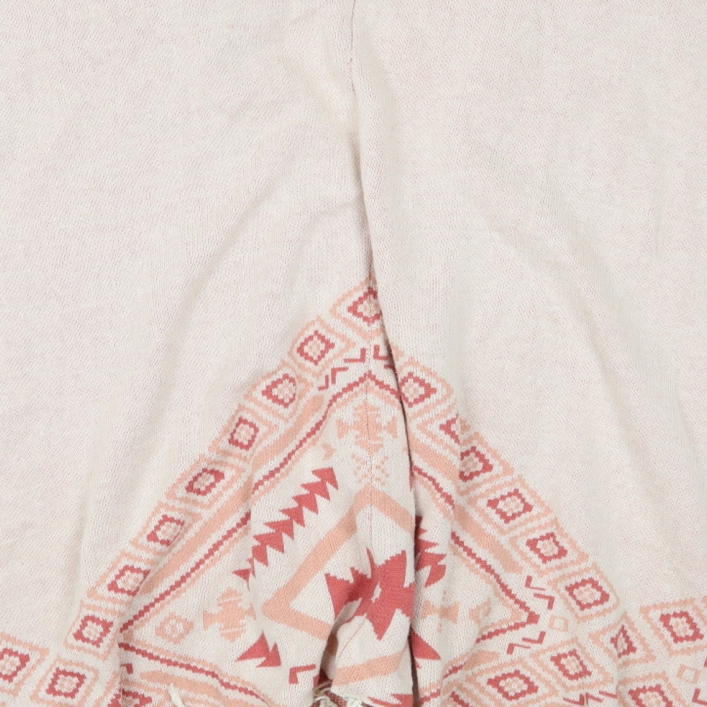 Animal Womens Pink Geometric  Cardigan Jumper Size 8