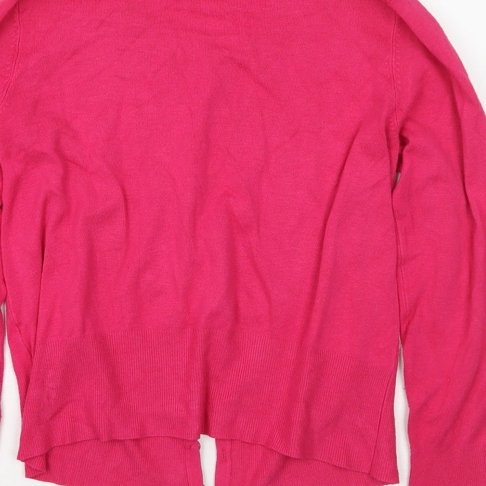 Marks and Spencer Womens Pink   Cardigan Jumper Size 14