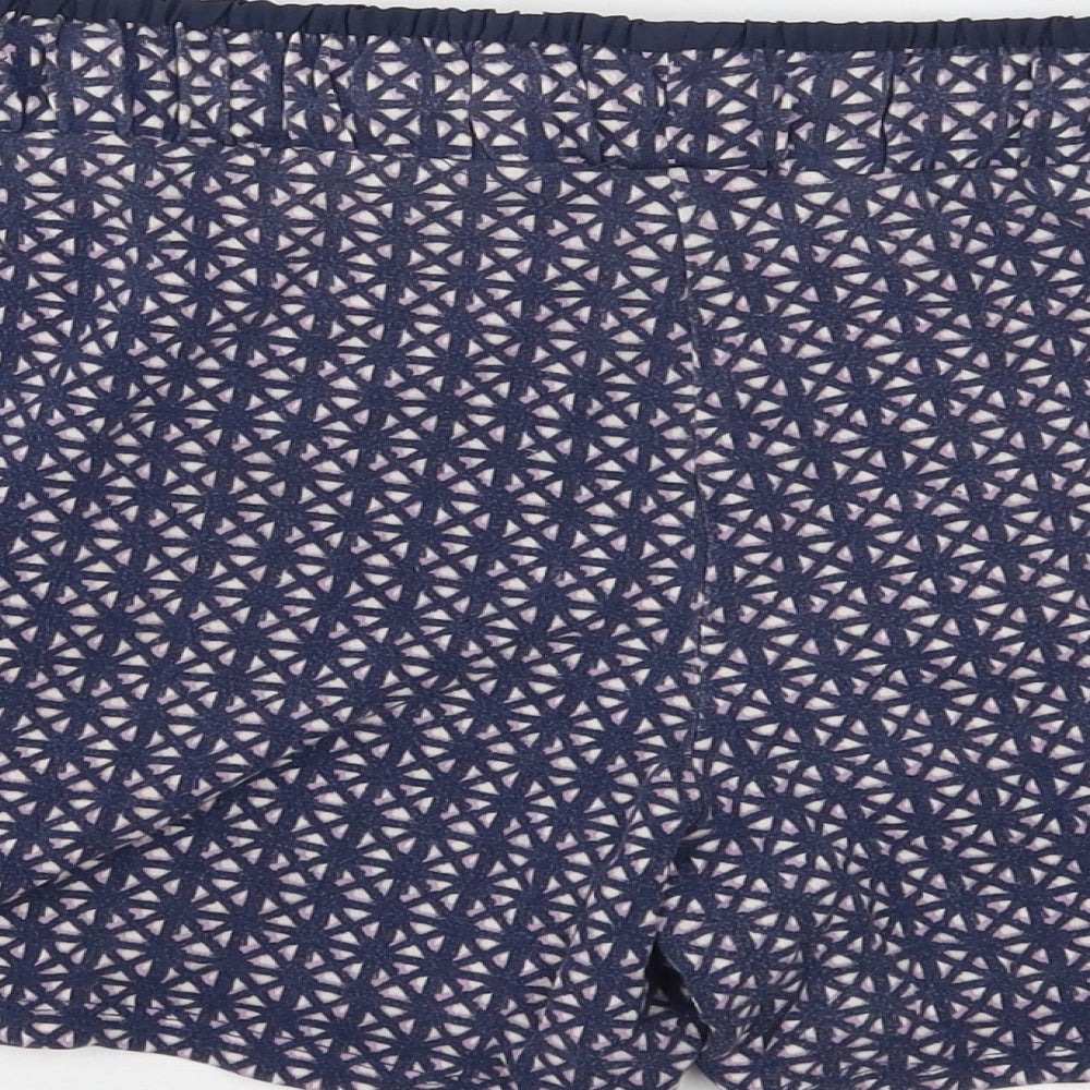 NEXT Womens Blue Geometric  Bermuda Shorts Size 14