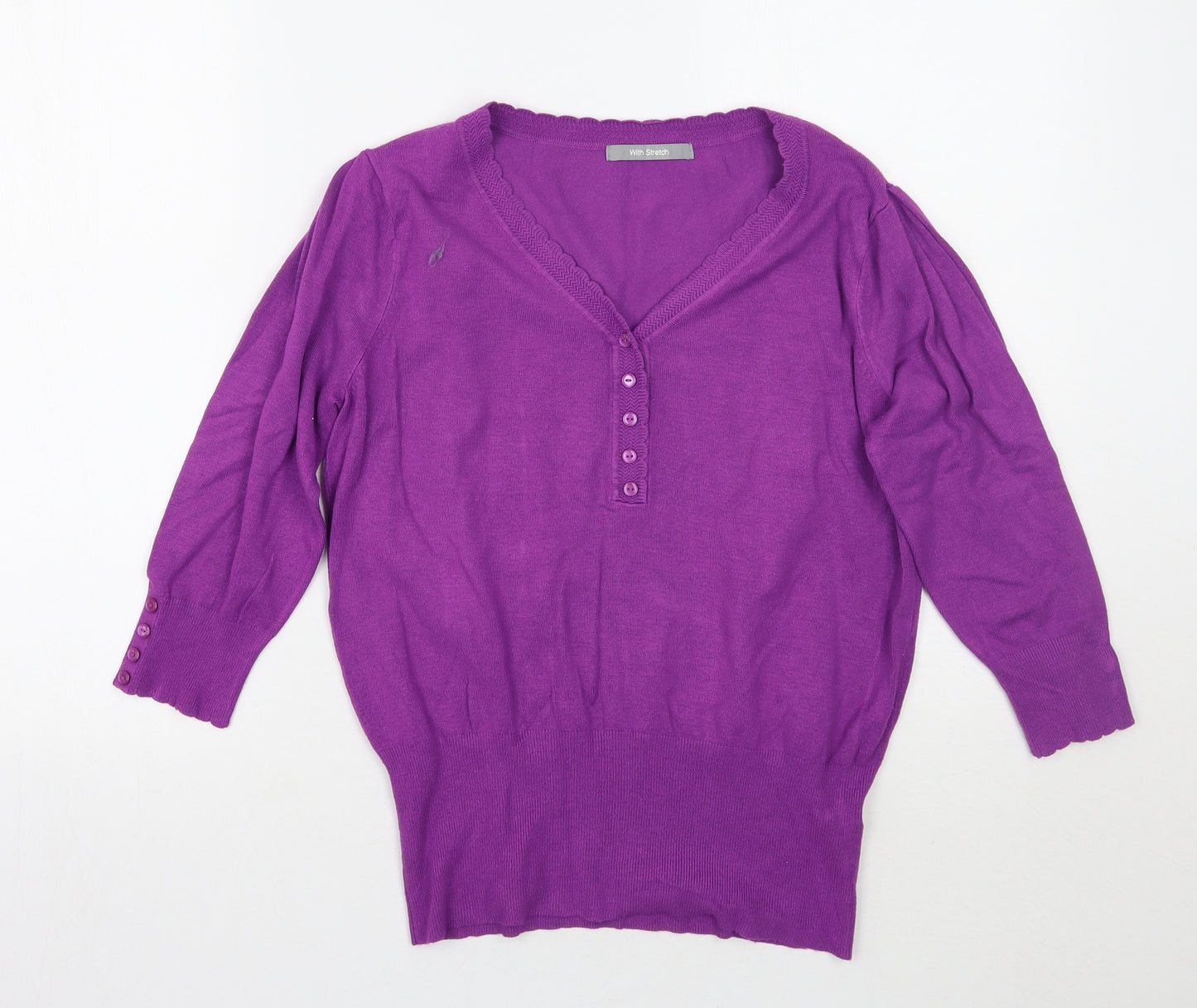 Marks and Spencer Womens Purple   Pullover Jumper Size 14