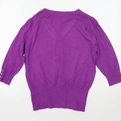 Marks and Spencer Womens Purple   Pullover Jumper Size 14