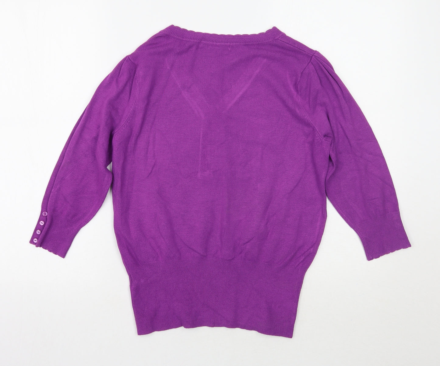 Marks and Spencer Womens Purple   Pullover Jumper Size 14