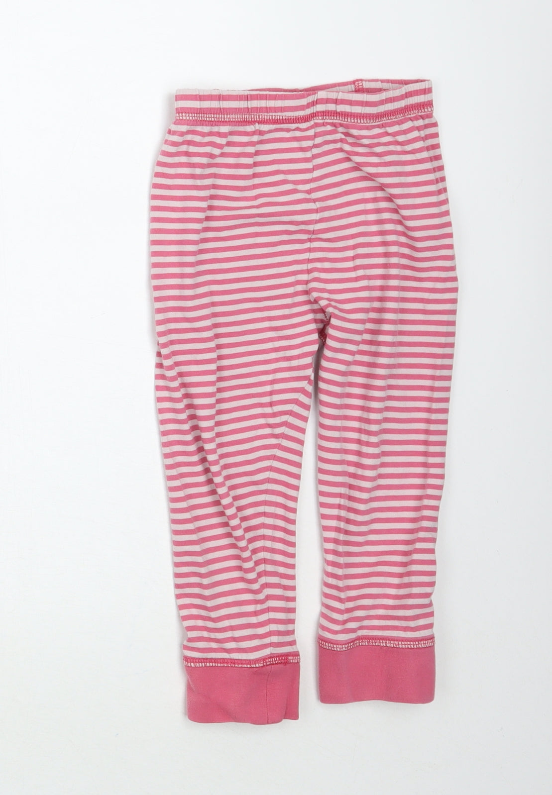 TU Girls Pink Striped   Pyjama Pants Size 3-4 Years
