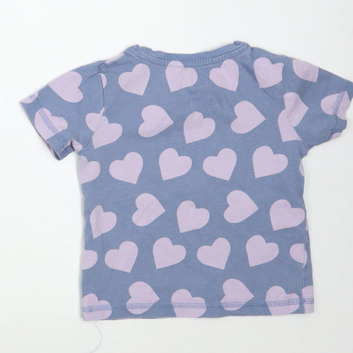 TU Girls Pink Geometric  Basic T-Shirt Size 3-4 Years