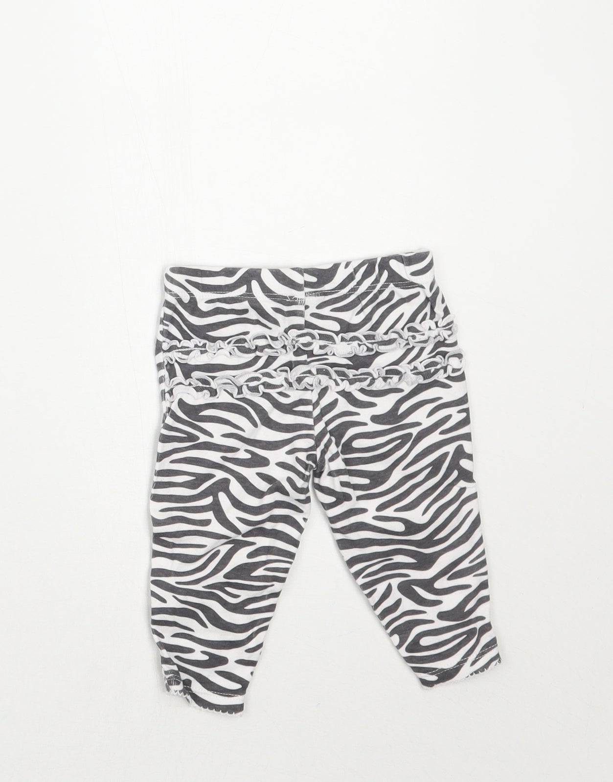 Carters Girls White Animal Print  Capri Leggings Size 0-3 Months