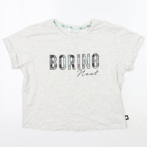 Newlook Girls Grey   Basic T-Shirt Size L