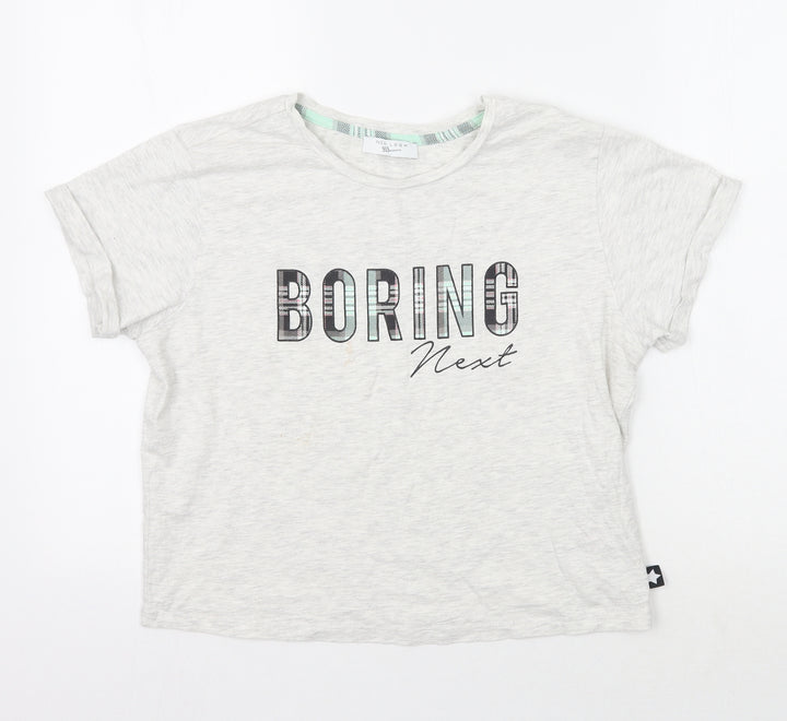 Newlook Girls Grey   Basic T-Shirt Size L
