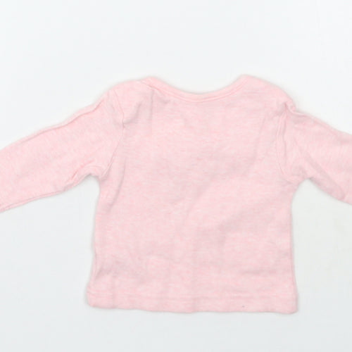 George Girls Pink   Basic T-Shirt Size 0-3 Months