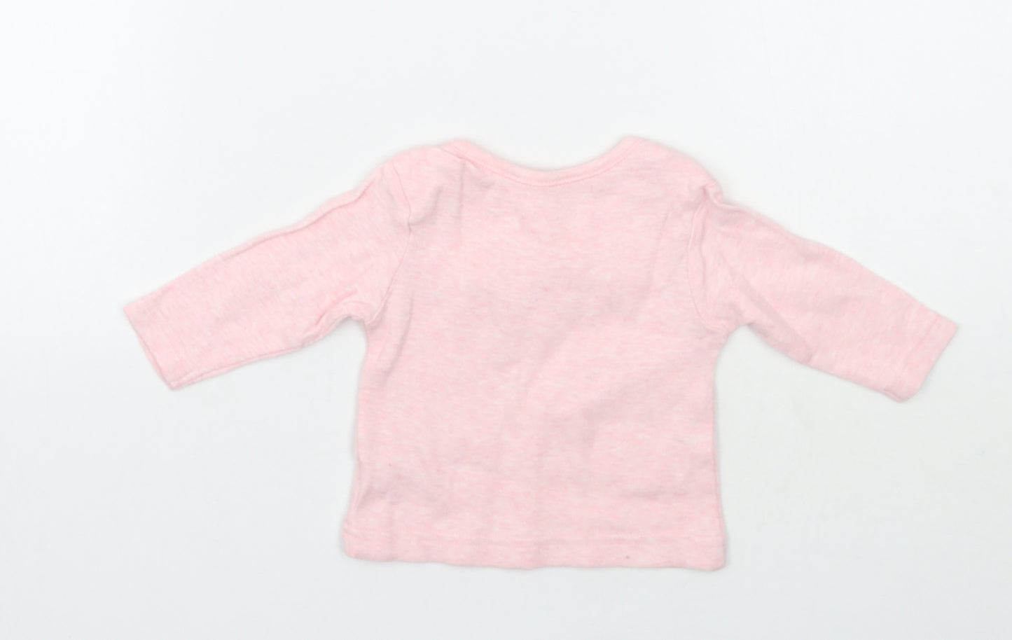 George Girls Pink   Basic T-Shirt Size 0-3 Months