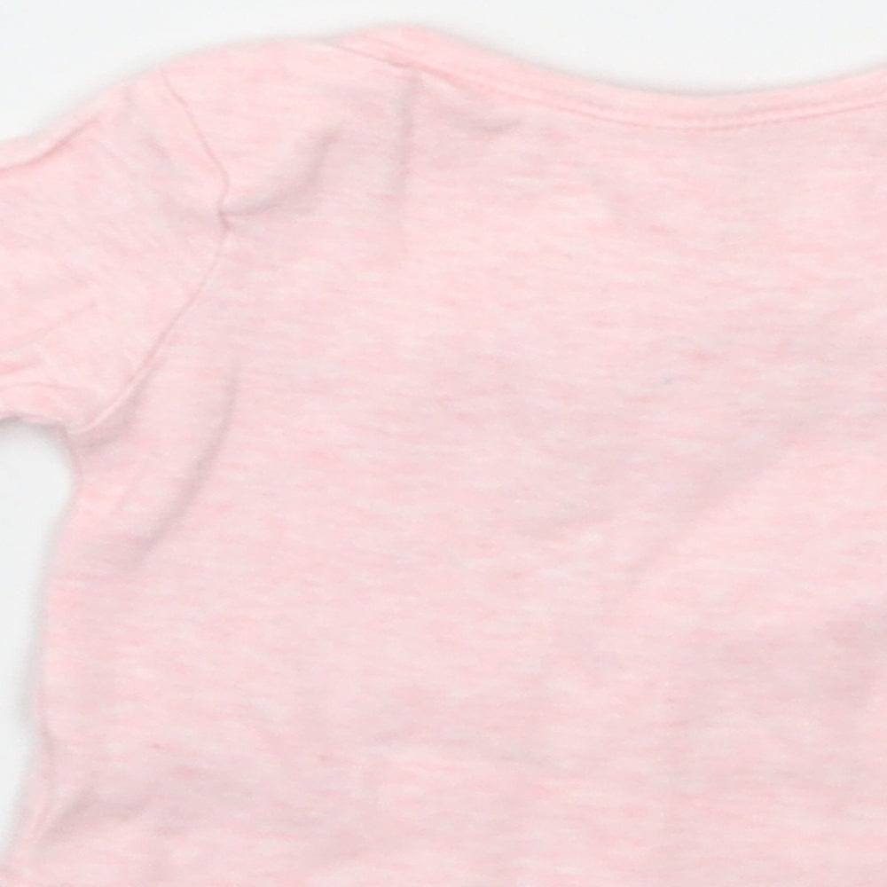 George Girls Pink   Basic T-Shirt Size 0-3 Months