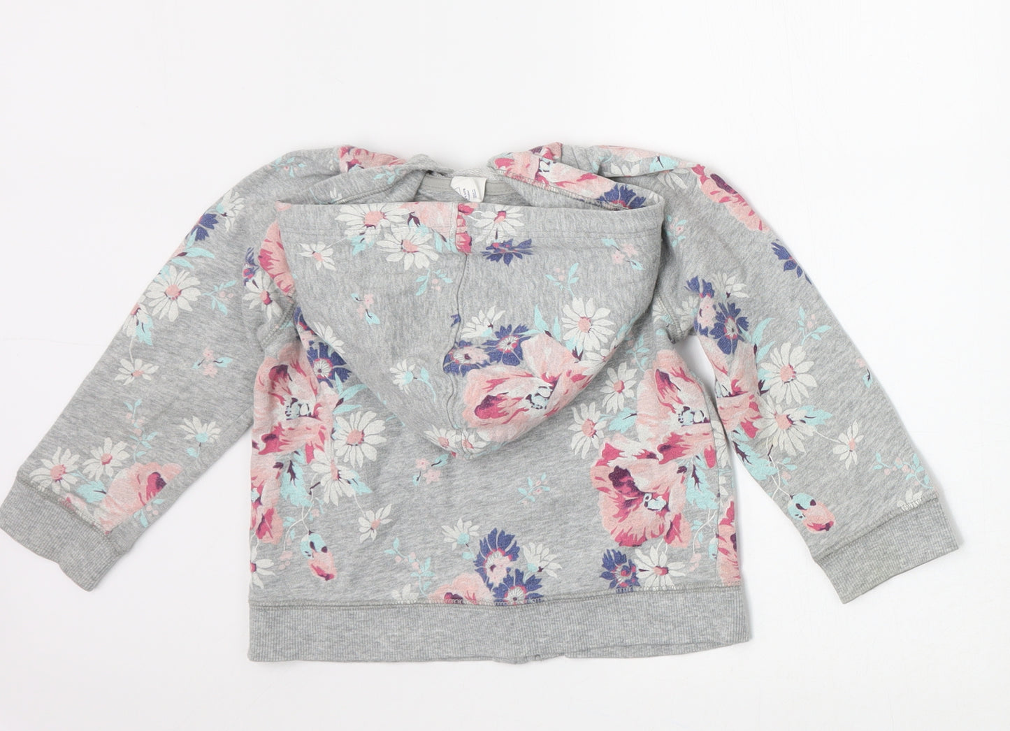 Gap Girls Grey Floral  Jacket Coat Size 3 Years