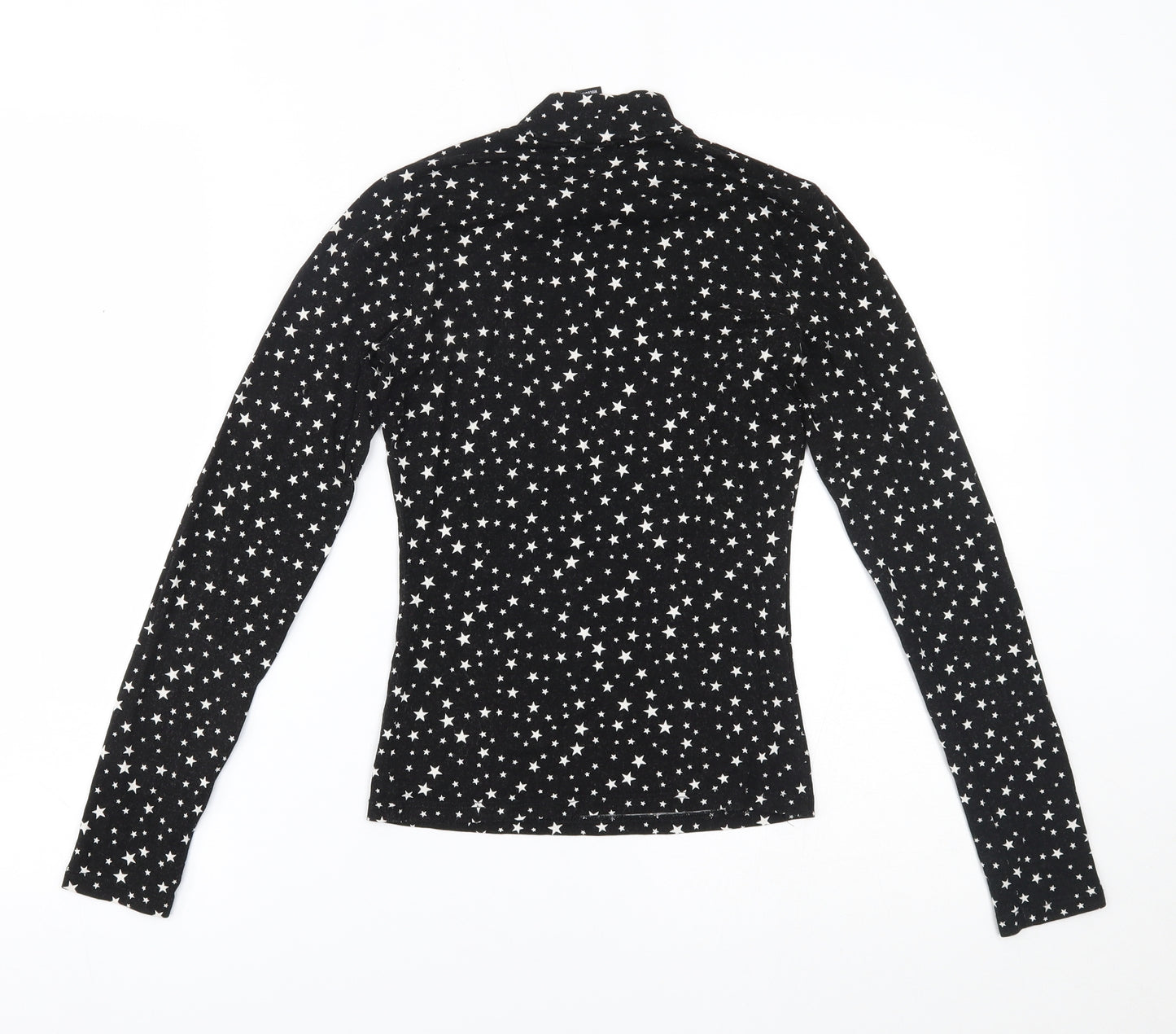 Primark Womens Black Polka Dot  Basic T-Shirt Size 6
