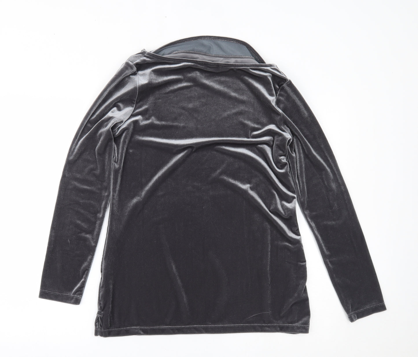 Lands' End Womens Silver   Basic Blouse Size S