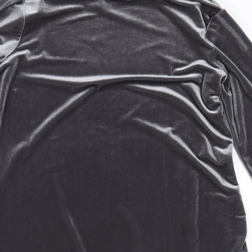 Lands' End Womens Silver   Basic Blouse Size S