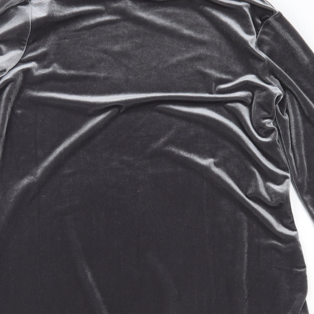 Lands' End Womens Silver   Basic Blouse Size S